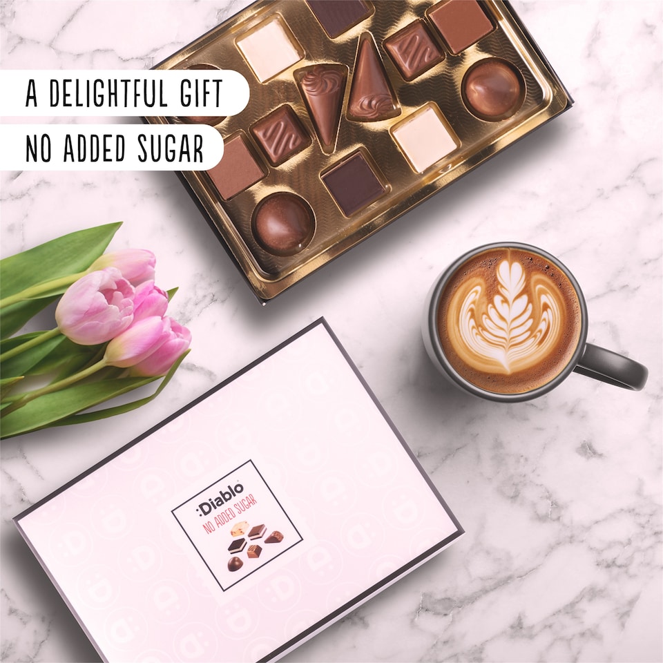 image 1 of Diablo No Added Sugar Luxury Chocolate Selection Box 142g
