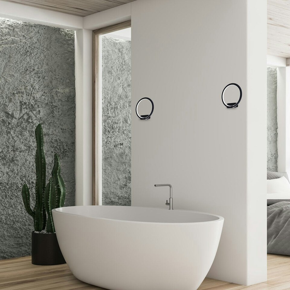 image 1 of Milagro Wall Lamp Orion Black 10W Led