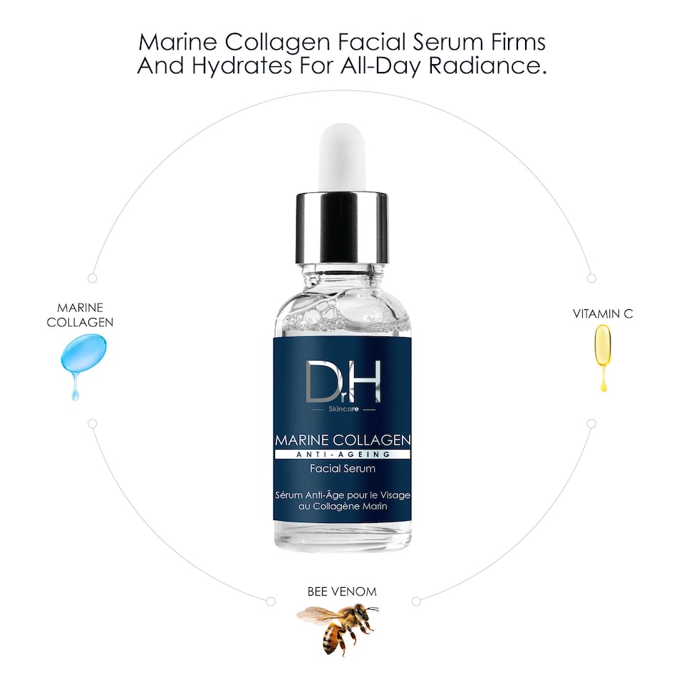 image 1 of Dr H Marine Collagen Facial Serum 30ml