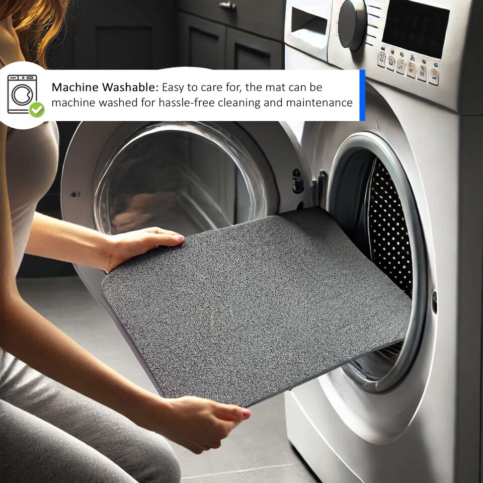image 1 of Quadrant Anti-Slip Spaghetti Shower Mat 60cm