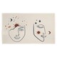image 1 of Line art Illustration with Mystical and Celestial elements like stars, moon, sun and planets (Kitchen Towel)