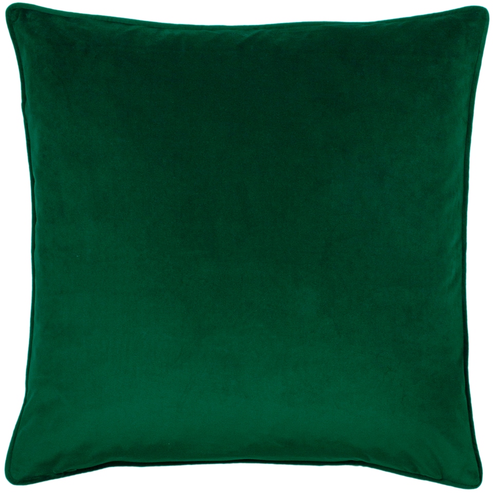image 1 of Paoletti Hortus Embroidered Bee Cushion, Emerald, 50 x 50cm