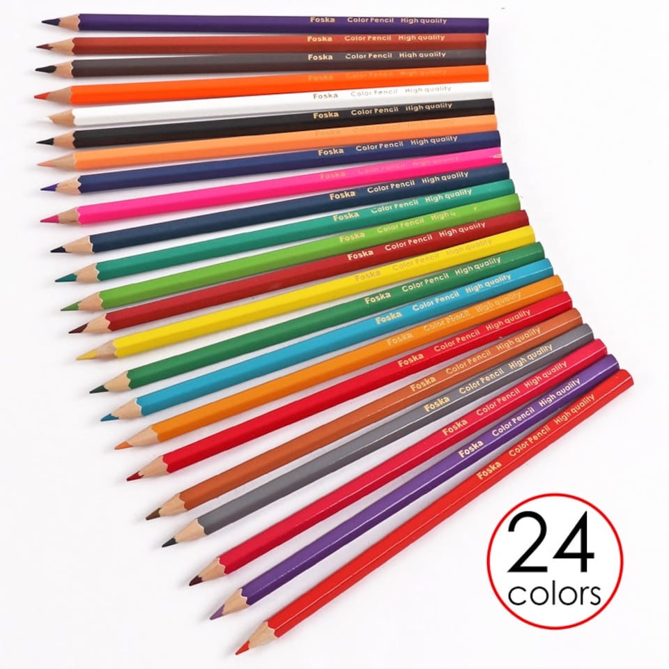 image 1 of Pack of Assorted 24 Colour Pencils
