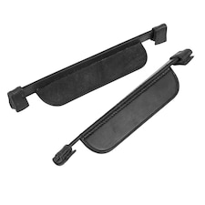Velociti Gara Leather Horse Blinkers - Black - One Size