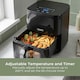 image 7 of Digital Hot Air Fryer XL, 5L Large Capacity Oil Free Cooker with Viewing Window, 8 Cooking Presets, 60 Minute Timer and Touch Screen Control - Black