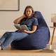 image 2 of Dalton Medium Beanbag Corduroy Navy Blue | Blue | Navy Blue | 1
