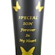 image 7 of Son Plastic Spike Memorial Graveside Flower Vase With Butterfly Decoration
