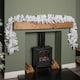 image 1 of 2.7m (9ft) White Christmas Garland with PVC Branches