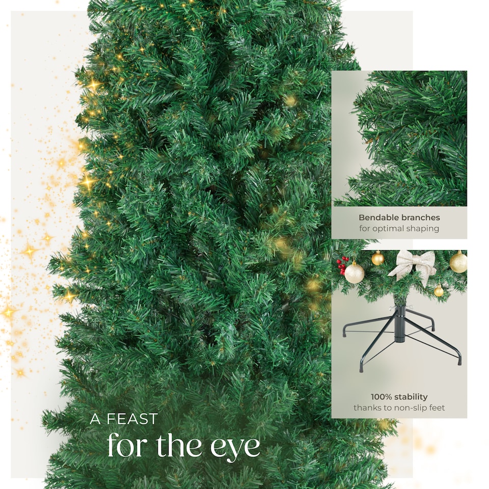 image 1 of Christmas Tree Comet - artificial Christmas tree in green with lifelike look | Green | green | 1