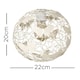 image 7 of ValueLights Modern Cream Butterfly Wire Frame Globe Ceiling Pendant Light Shade
