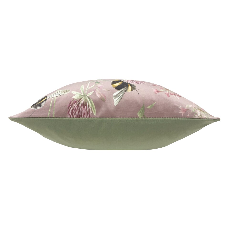 image 1 of Evans Lichfield Country Bee Garden Printed Cushion, Heather, 43 x 43cm