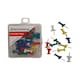 image 1 of Pack of 50 Assorted Coloured Push Pins
