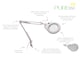 image 2 of PURElite LED Swivel Magnifying Lamp - Clip-on Table & Desk Lamp, Flexible Neck, 10cm Lens with 2x Magnification