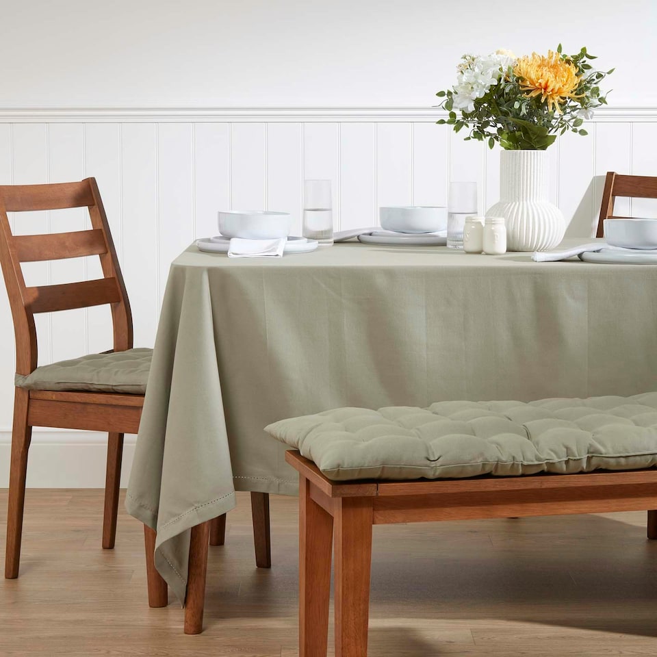 image 1 of Homescapes Grey Tablecloth - 178 x 300 cm Grey