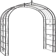 Flower Garden Arch Black