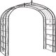 image 1 of Flower Garden Arch Black