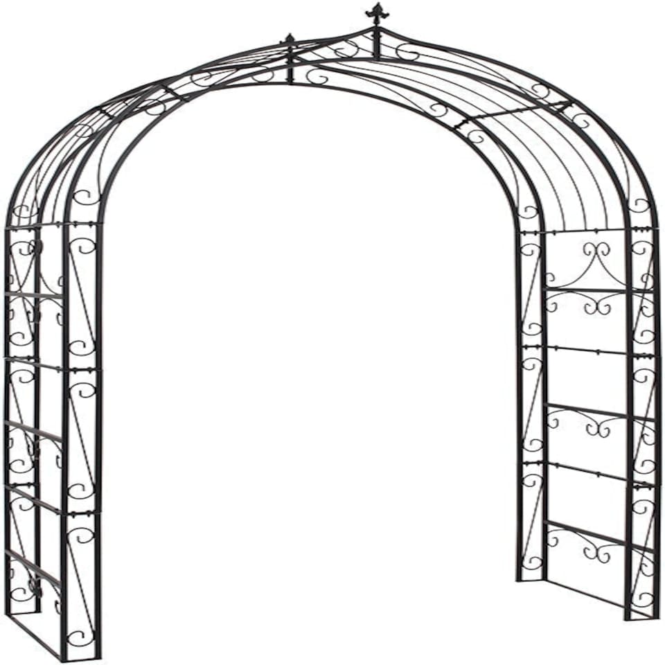 image 1 of Flower Garden Arch Black
