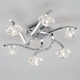 image 3 of BHS Bella 6 Light Flush Ceiling Light, Chrome