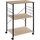 image 1 of Drinks Trolley Rugby - 3 shelves, 4 castors with parking brake | Brown | industrial wood light, oak Sonoma | 65,50 x 45,50 x 88,50 cm | 1