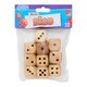 image 1 of Pack of 10 25mm Wooden Dice by Clever Kidz