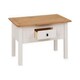 image 2 of Panama 1 Drawer Coffee Table - L60 x W100 x H44 cm - White/Natural Wax White