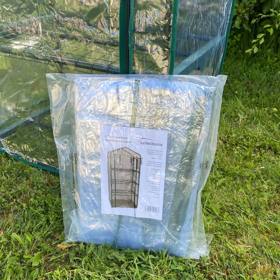 image 1 of Clear View Replacement Cover for 4 Tier Mini Greenhouse