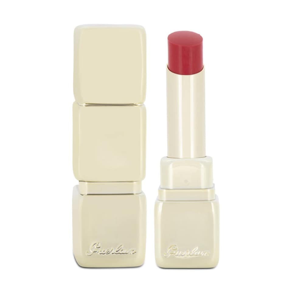 image 1 of Guerlain Kiss Kiss Red Lipstick Shine Bloom 609 Spring Rose N/A