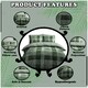 image 6 of VELVETIO Denim Check Printed Duvet Cover Set Reversible Polycotton Beddings Red | Double