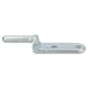 image 6 of HD Strap Tailgate Straight Hinge 160mm Long + 12.5mm Bolt On Gudgeon Pin 6pk Silver