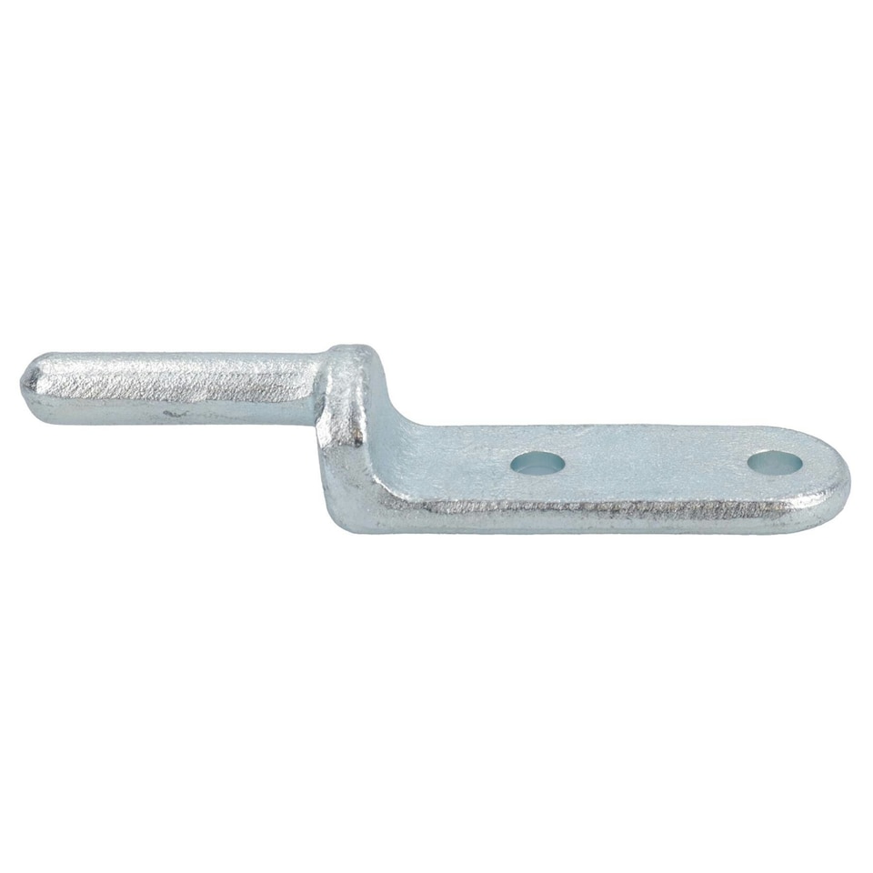 image 1 of HD Strap Tailgate Straight Hinge 160mm Long + 12.5mm Bolt On Gudgeon Pin 6pk Silver
