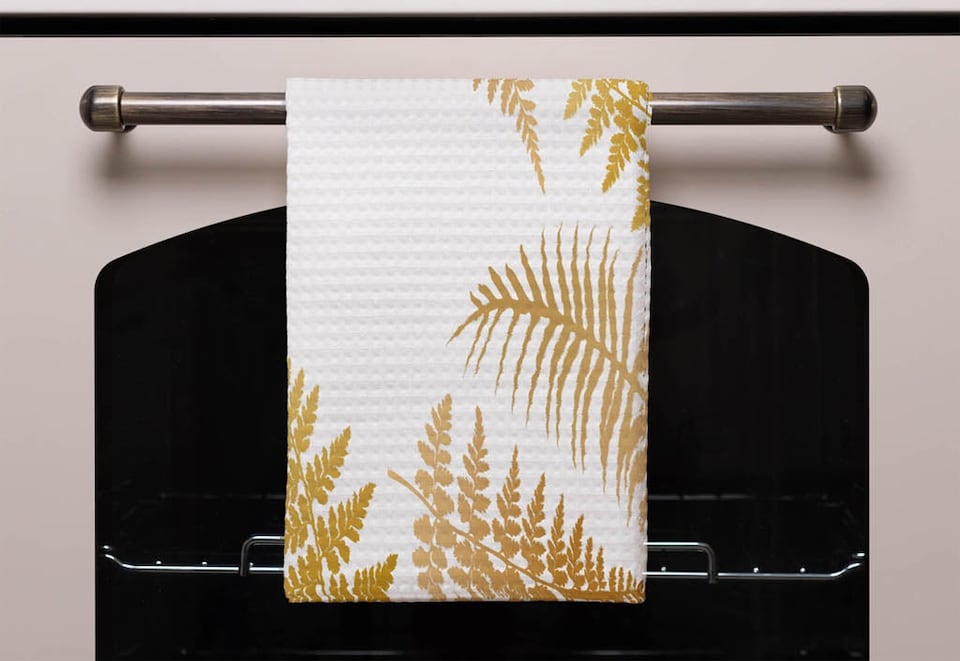 image 1 of Gold Fern (Kitchen Towel)