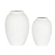 image 2 of Ashen Large Tall Vase - Ceramic - L24 x W24 x H35 cm - White
