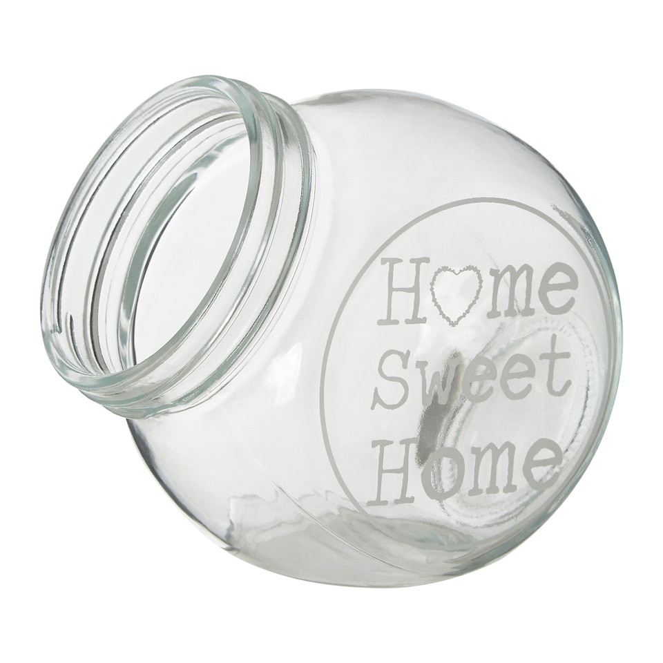 image 1 of Essentials by Premier Olivia 700ml Glass Storage Jar with Metal Lid