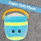 image 10 of Bucket Soft Toy Cute Plushie Huggable Cuddly Stuffed Toy 27cm Blue