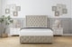 image 1 of Sloomy Vienna Cream Plush Divan Bed With Mattress 2 Drawers Right Side With 26" Strutted Headboard & 12" Matching Footboard 6' Super King | Cream | Cream | Super King | 1