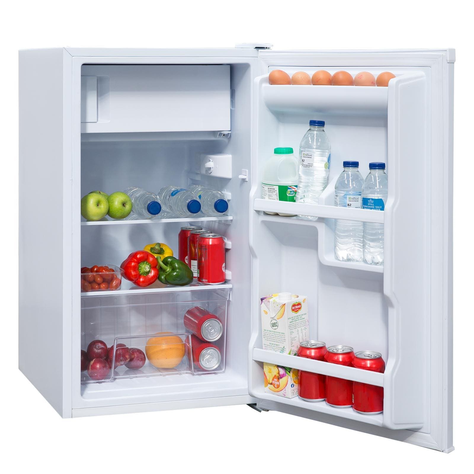 SIA LFIWH 48cm White Free Standing Under Counter Fridge With 3* Ice Box LFIWH