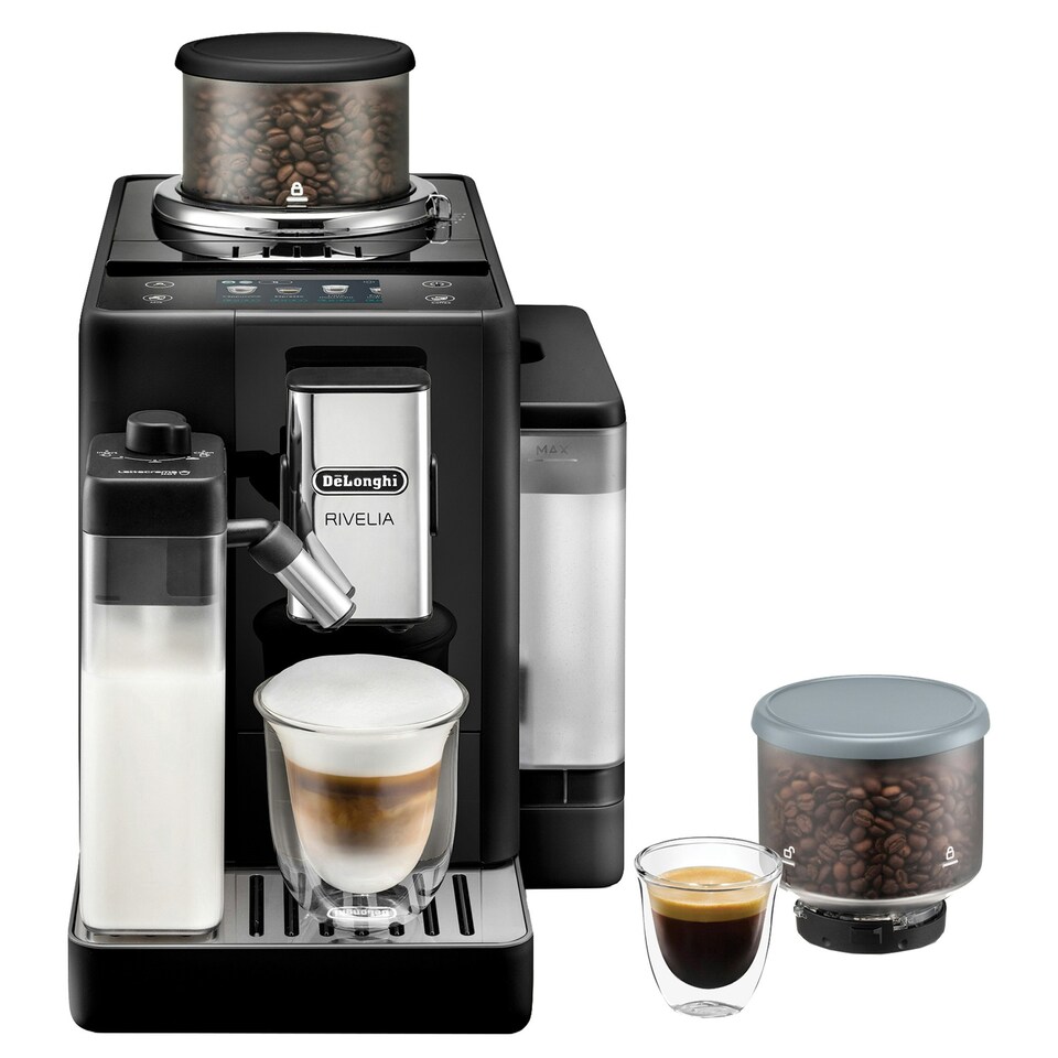 image 1 of Delonghi Rivelia Bean to Cup Automatic Coffee Machine, Black