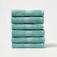 image 1 of Homescapes Turkish Cotton Hand Towel Set of 6 - Sea Green Green