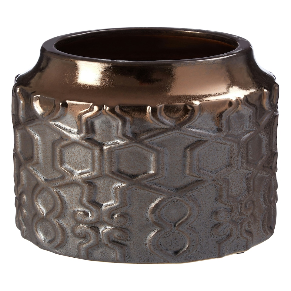 image 1 of Zircon Small Ceramic Planter Grey