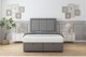 image 1 of Sloomy Lancaster Pewter Dumfries Ottoman Bed Base With 26" Strutted Headboard 5' King | Grey | Pewter | King | 1