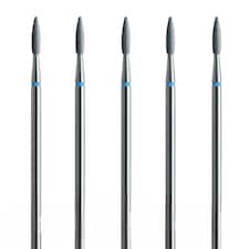 IQ Nails Long Flame Diamond Diamond Drill Bits For Cuticles 5pcs