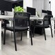 image 5 of COSTWAY Set of 2 Meeting Waiting Room Office Chairs Stackable Black