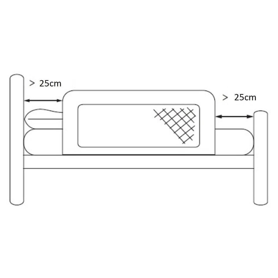 image 1 of Safetots Extra Wide Bed Rail, Grey 140cm Wide x 50cm Tall, Toddler Bed Guard For Safety