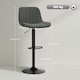 image 7 of HOMCOM Bar Stools Set of 2, Modern Armless Bar Chairs Grey