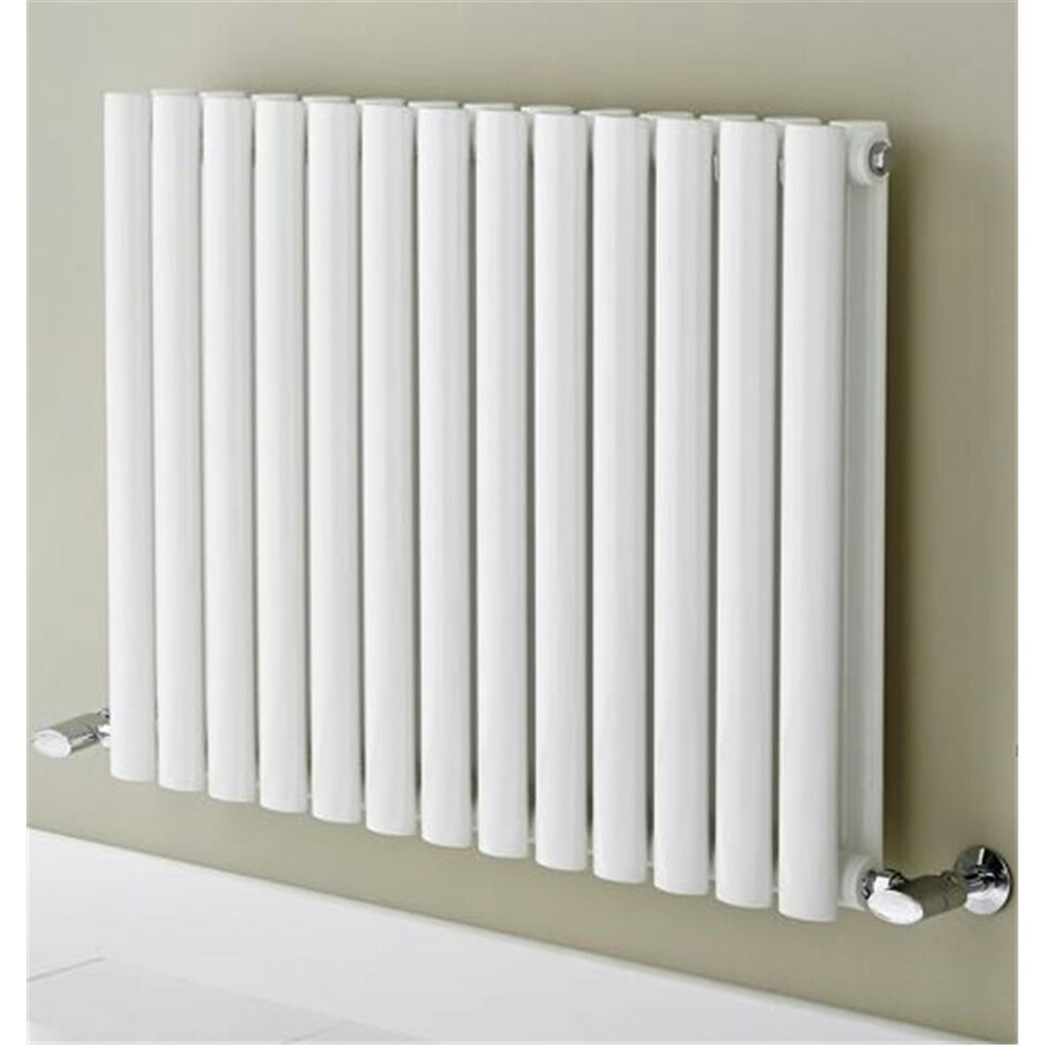 image 1 of 600mm (H) x 1440mm (W) - White Horizontal Radiator (Paris) - SINGLE Panel - (0.6m x 1.44m) - Depth 55mm