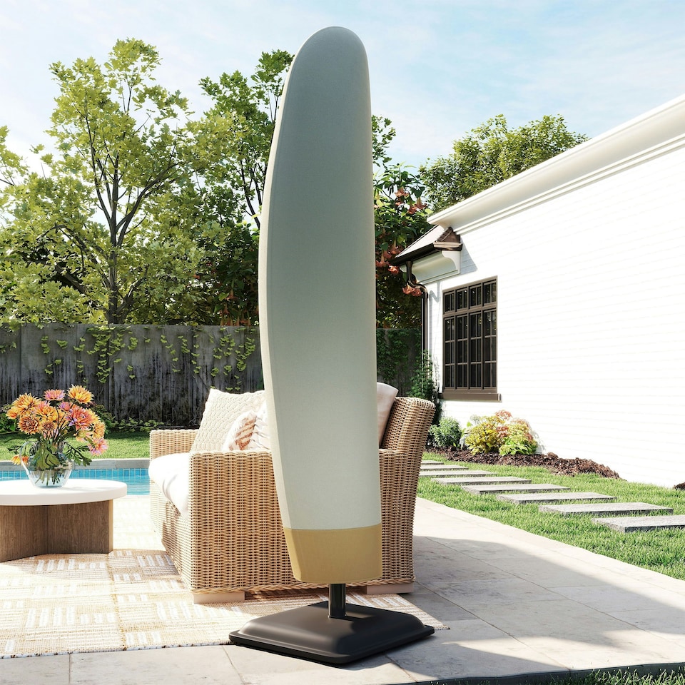 image 1 of Outsunny Outdoor Parasol Cover Umbrella Garden Furniture Protection Wind Rain
