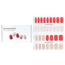 Nail Sticker (pink) - # Brillante Rose Nail - 32pcs Pink