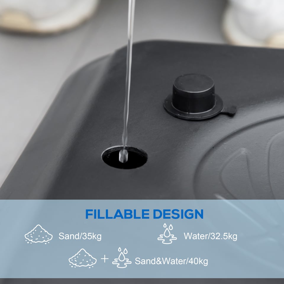 image 1 of SPORTNOW Basketball Backboard Hoop Net Set System with Wheels, 182-213cm - Black