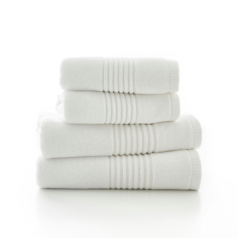 image 1 of Quik Dri Absorbent Cotton Soft Rapid Drying Towels White | White | Bath sheet