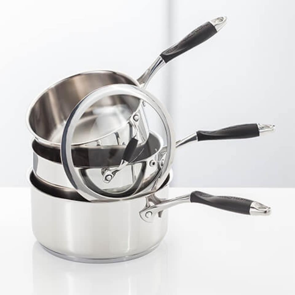 image 1 of James Martin 3 Piece Saucepan Set